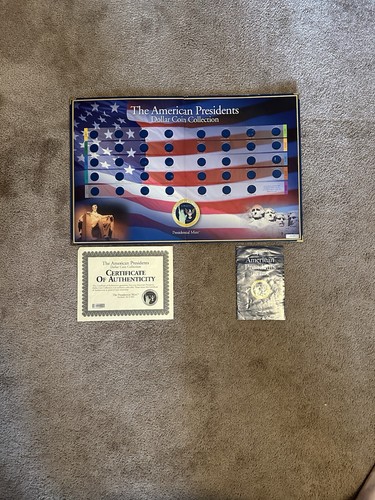 The American Presidents Dollar Coin Collection Album Book