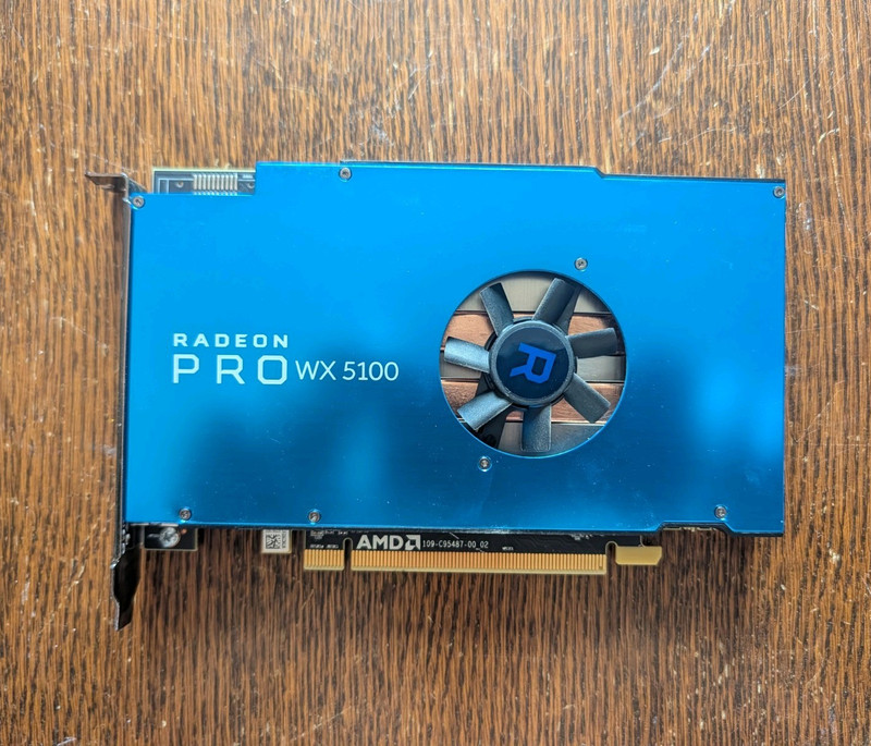 AMD Radeon Pro WX 5100 Graphics/Video Card with Fan & Heatsink