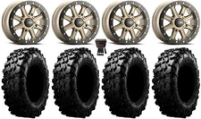 ITP Inertia Bdlk 14" Wheels Br +40mm 30" Carnivore Tires Renegade Outlander