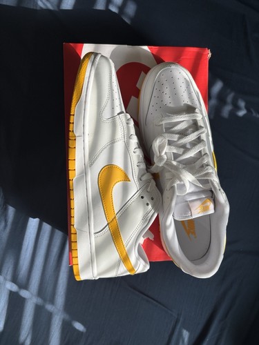 Nike Dunk Low White/university Gold - Picture 1 of 2