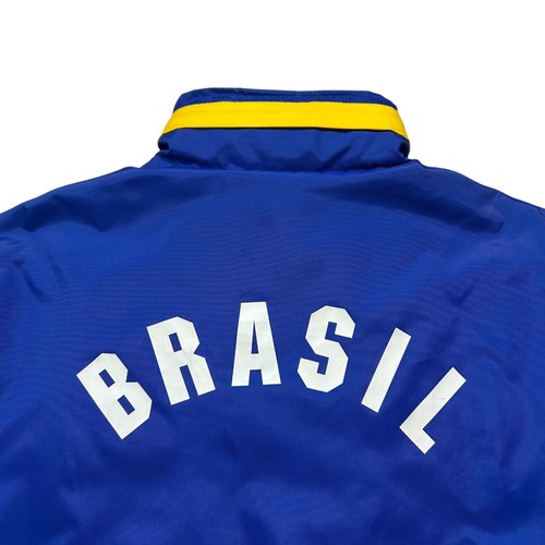 VTG 90s BRAZIL NATIONAL TEAM UMBRO PADDED JACKET SOCCER CBF SIZE M - 第 3/14 張圖片
