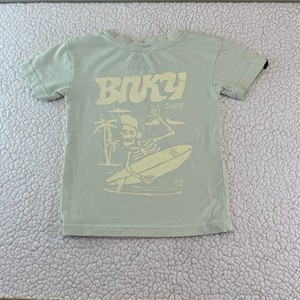 Binky Bro Freddie Surf 2.0 Skeleton T Shirt BKNY Toddler 12-18 Mon Pale Green