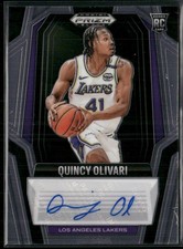 2024-25 Panini Prizm Black Quincy Olivari RC Rookie Signatures #RS-OLI
