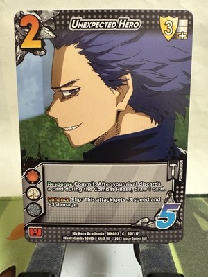Unexpected Hero 90/117 My Hero Academia Crimson Rampage TCG English NM