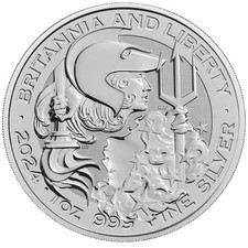 1oz Silver 2024 and 2025 Liberty and Britannia (2 coins)
