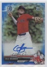 2017 Bowman Draft Chrome Pick Blue Refractor /150 Cole Brannen #CDA-CB Auto 08qv