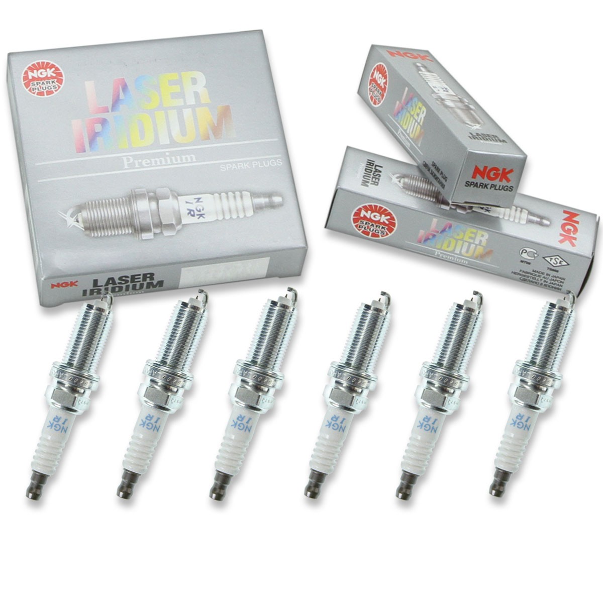 6 pc NGK Laser Iridium Spark Plugs for 2010-2019 Subaru Outback 3.6L H6 ac