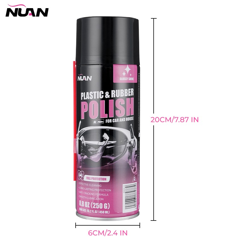 450ml 3X Car Interior Polish, Car Interior Detailer and Cleaner Quick Shine Safe