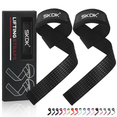 #ad SKDK Cotton Hard Pull Wrist Lifting Straps Grips Band Deadlift Straps with Ne... $18.14