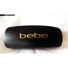 bebe Black, Gold Letters, Hard Clamshell, Eyeglass Case Only