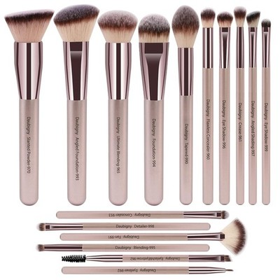 Makeup Brushes,  16Pcs Complete Premium Synthetic Makeup Brush Set with Professi