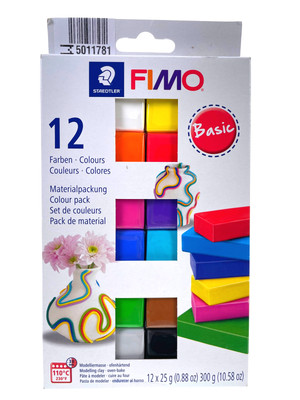 STAEDTLER Modelliermasse Fimo soft 12 x 25g Sparpack 12 Farben #5011781
