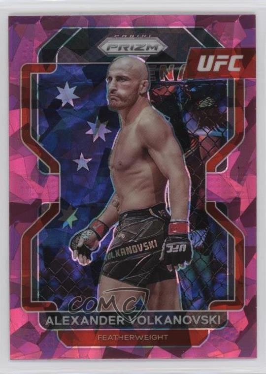 2022 Panini Prizm UFC Pink Ice Prizm Alexander Volkanovski #147 19kz