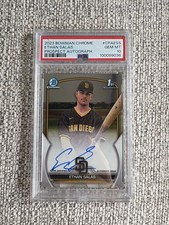 PSA 10 ETHAN SALAS AUTO 1st 2023 Bowman Chrome Prospect Autograph RC GEM MINT 10