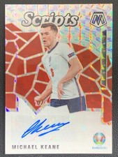 Michael Keane 2021 Panini Mosaic Uefa Euro Scripts Mosaic Auto #SM-MK