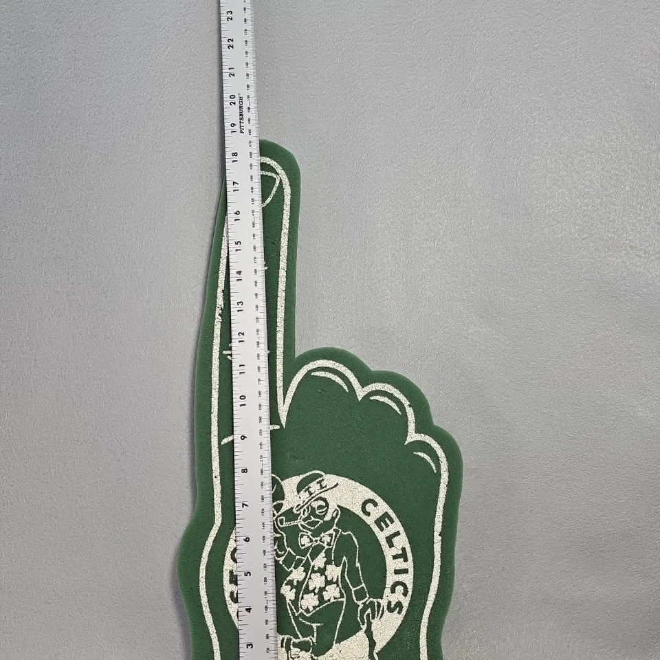 De colección 1984 Boston Celtics espuma dedo recuerdo medidas 18" x 8" usado Foto 3 de 4