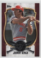 2015 Topps First Home Run Series 2 Retail White Johnny Bench #FHR-7 HOF c7w