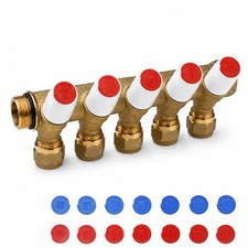 Messing Wasser Verteiler Sanitär 3/4 1 ?16x2...