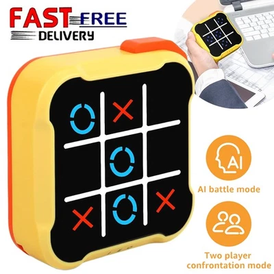 MARKENLOS Elektronisch Tic Tac Toe Bolt Spiel Tragbare 3-in-1 Handheld Spielkonsole Toe DE