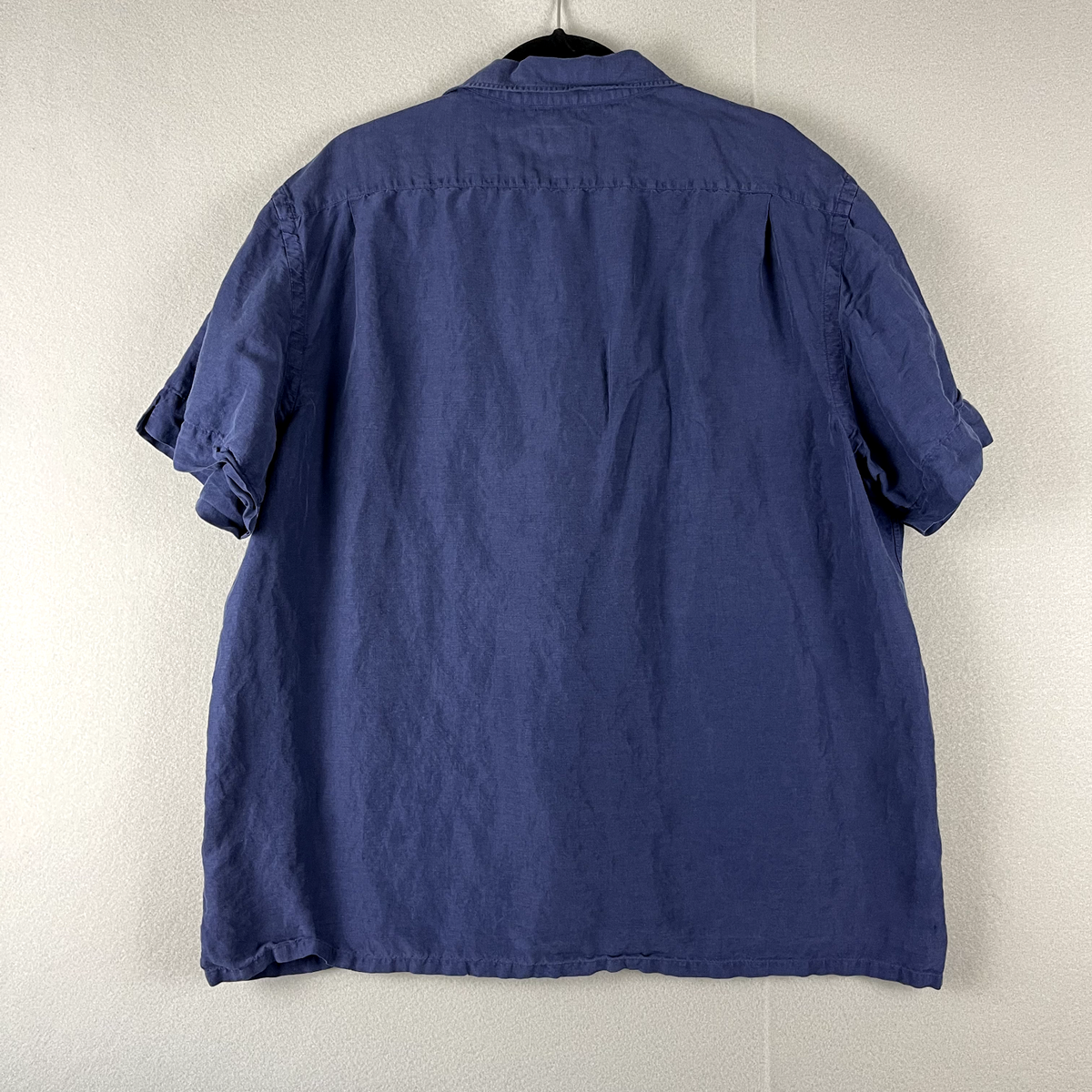 トップス Ralph Lauren silk linen shirt XXL Ralph Lauren Shirt Mens XXL 2XL Blue Linen Silk Custom Fit