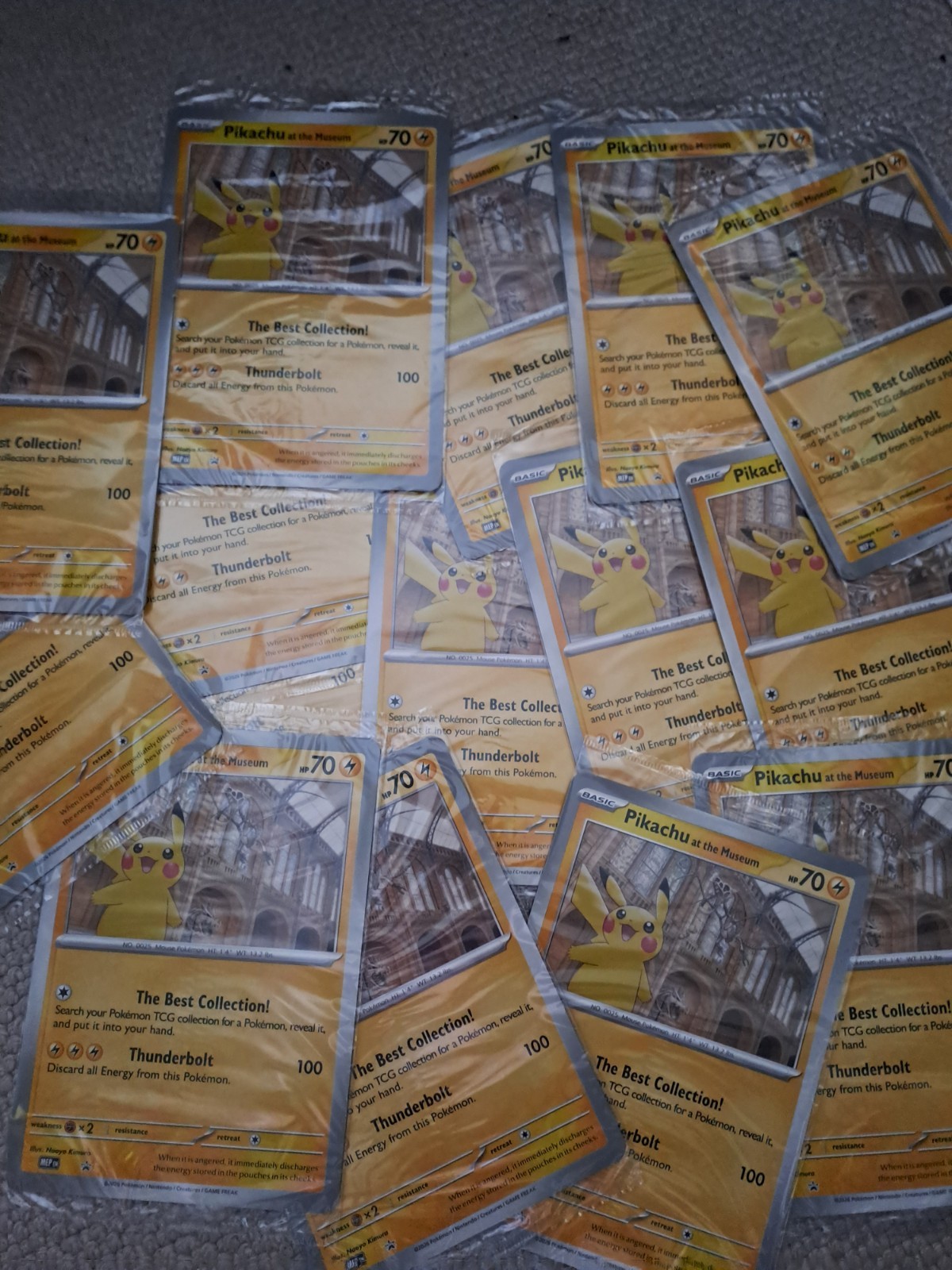 Pokemon Pikachu At The Museum Jumbo Promo Card X15