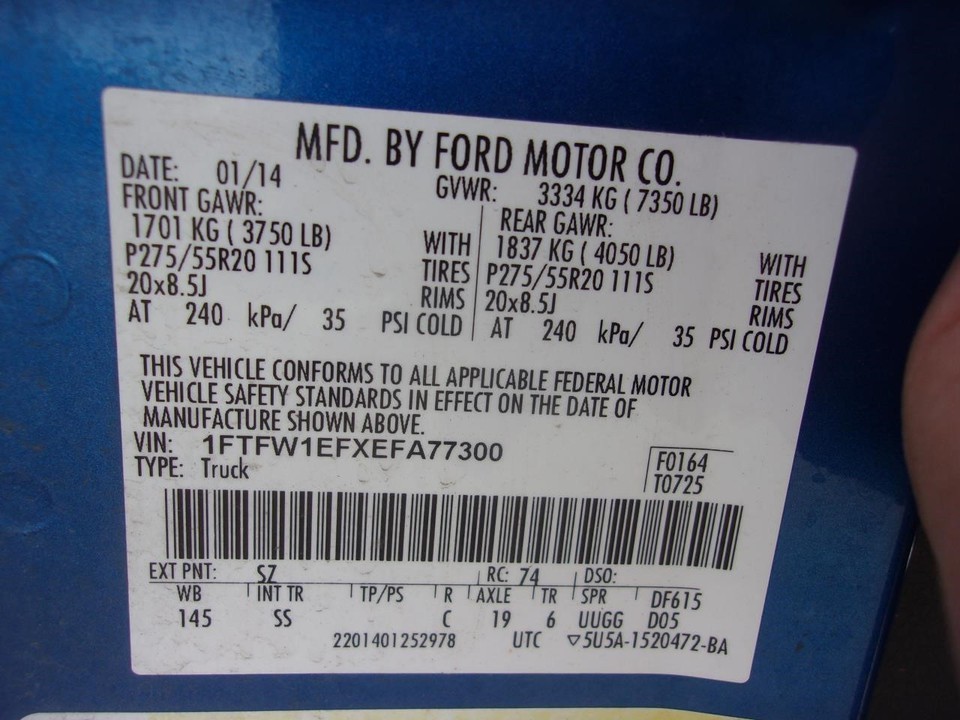 Used Air Cleaner Assembly fits: 2014 Ford F150 PICKUP 3.7 Grade A | eBay