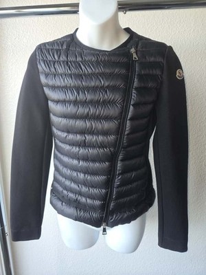 Authentic Moncler Black Knit Puffer Down Jacket L/19 Sleeves/23 Size/XS