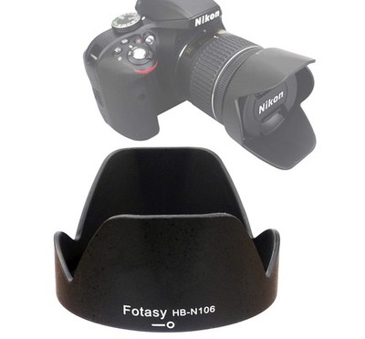 Bayonet Lens Hood for Nikon 1 NIKKOR VR 10-100mm f/4-5.6/ Nikon AF-P DX NIKKO...