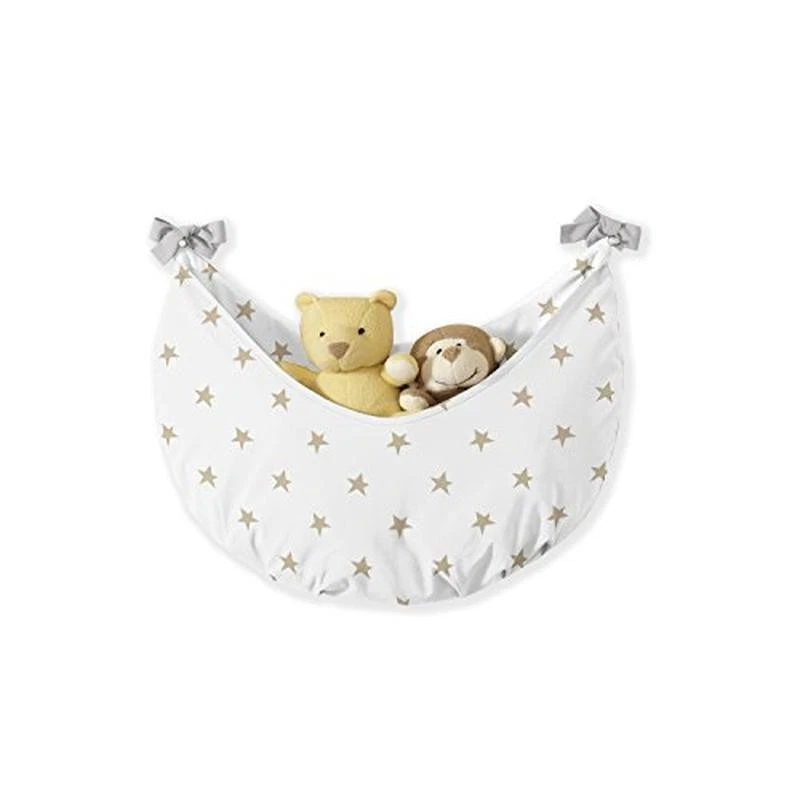 Juego de ropa de cama para cuna de bebé 11 piezas estrellas lunas apilador de pañales bolsa de juguete colgantes de pared nuevo Foto 3 de 4