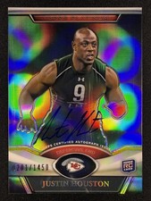 2011 Topps Platinum #37 Justin Houston Rookie Autograph Auto Refractor /1450