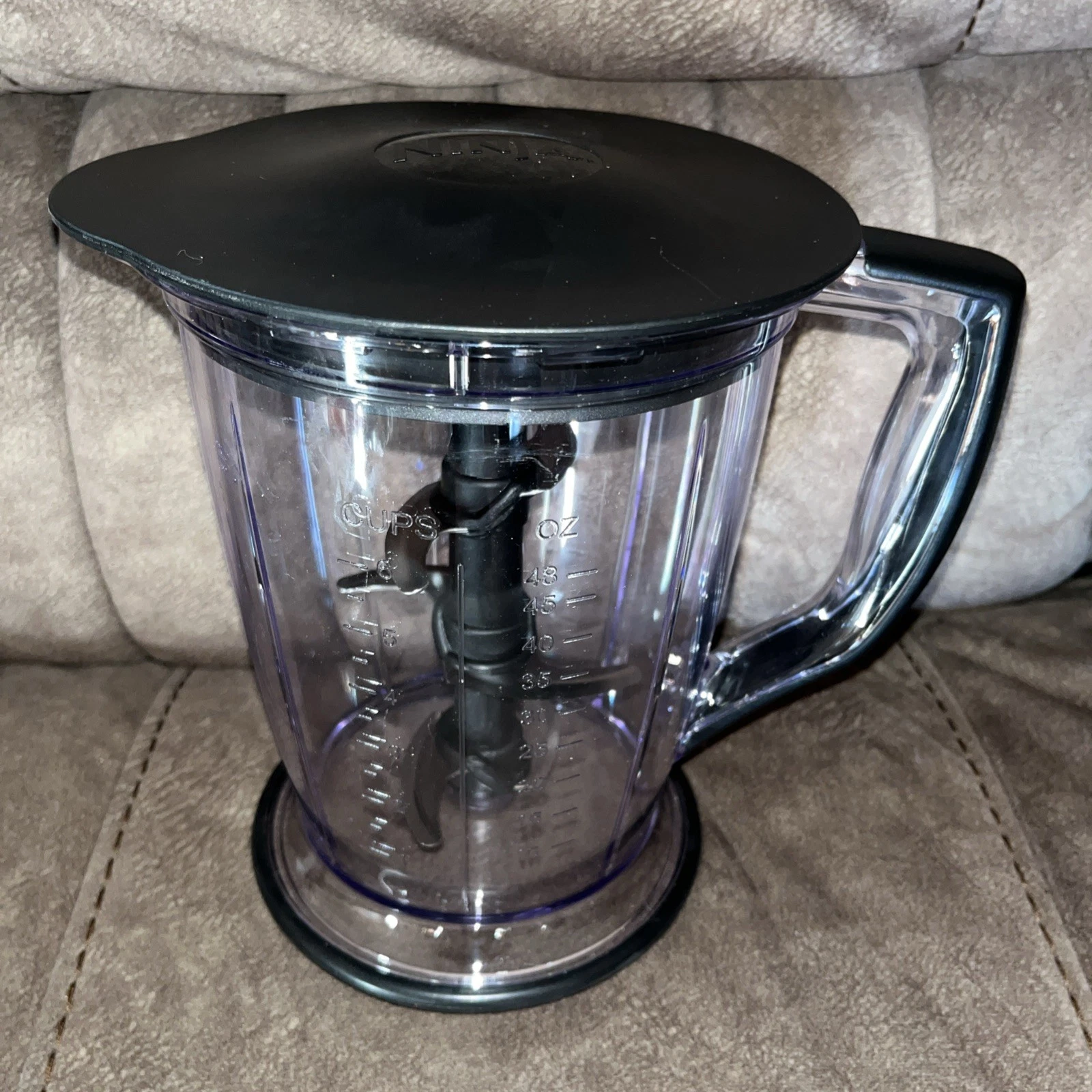 Ninja Master Prep Pro 48 oz Blender Pitcher Lid Replacement Round 6 Cup W/Blades