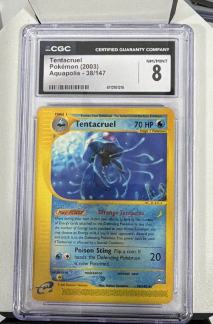 Pokémon Tentacruel Aquapolis 38/147 CGC 8 2003