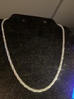 Sterling Silver 925 Italy Braided Herringbone 4.5mm Chain Necklace 18" — photo 1