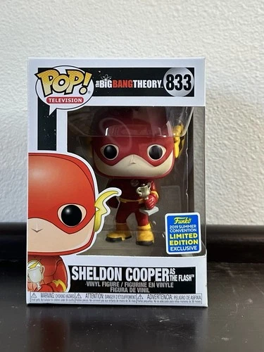 Funko Pop Sheldon Cooper as The Flash Summer Convention Big Bang Theory #833