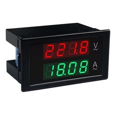 AC 80-300V 100A Digital Voltmeter Ammeter Amperage Tester Gauge Green Red LED