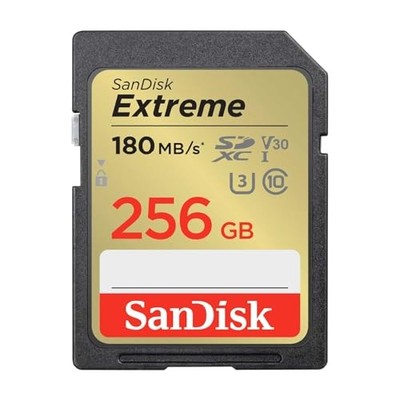 Genuine SanDisk SD Card 256GB SDXC Class 10 UHS-I U3 V30 SanDisk Extreme