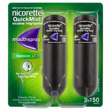 Nicorette Quickmist Fresh Mint - 2 Pack