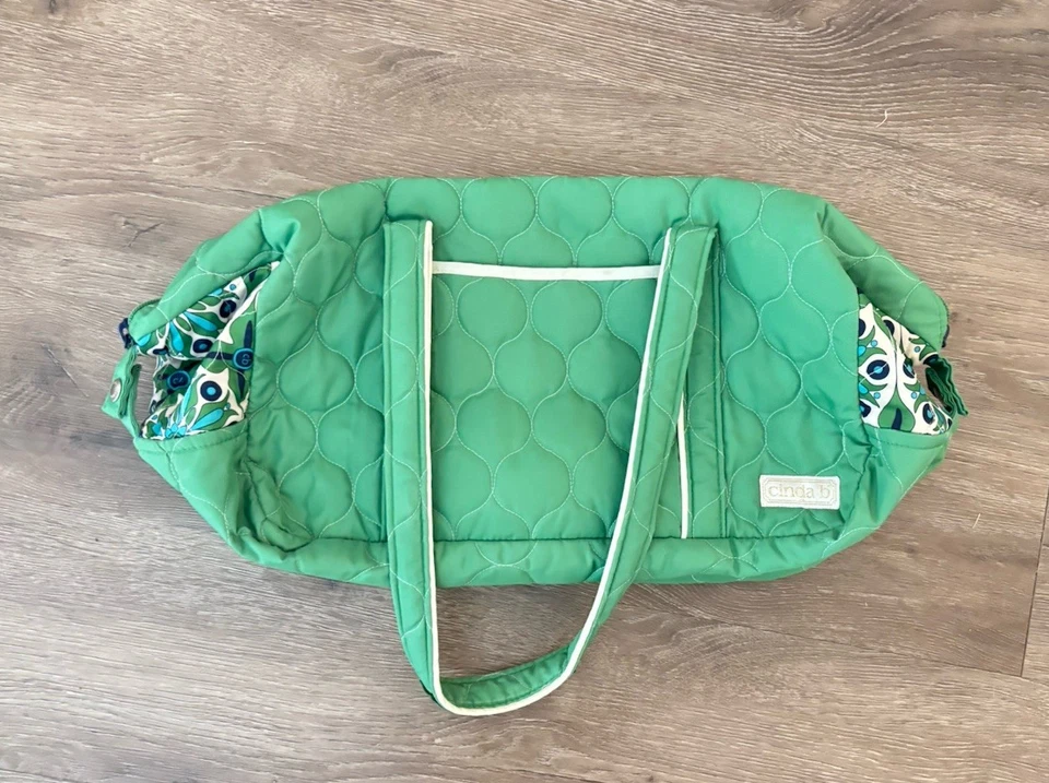 Cinda B - Verde Bonita Vacationer II - Duffle Bag - Weekender Bag Luggage Print - Image 3 of 4