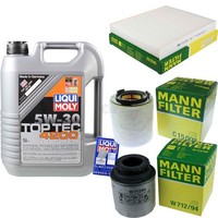 Inspektionskit Filter Liqui Moly ÖL 5L 5W-30 FüR Vw Polo 6R_ 1.2 Tsi Seat Ibiza
