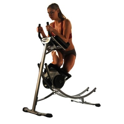 Ab Machine AbCoaster MAX Exercise Equipment Home Gym Black ABCM Less Stress Neck