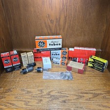 Vintage HAM Radio Electron Tube Lot - GE, RCA, SYLVANIA, UNBRANDED TUBES