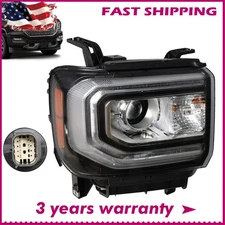 For GMC Sierra 1500 2016-2018 LED DRL Projector Headlight HID/Xenon Passenger RH