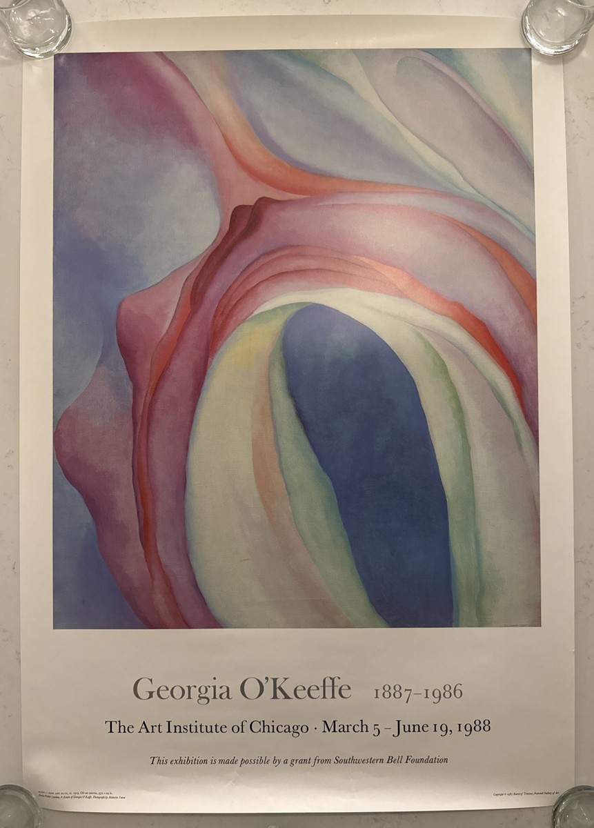 1988 Georgia O'Keeffe The Art Institute Of Chicago Poster MUSIC