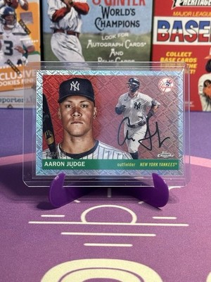 2025 Topps Chrome Platinum Aaron Judge Topps Logo Refractor /499 Yankees