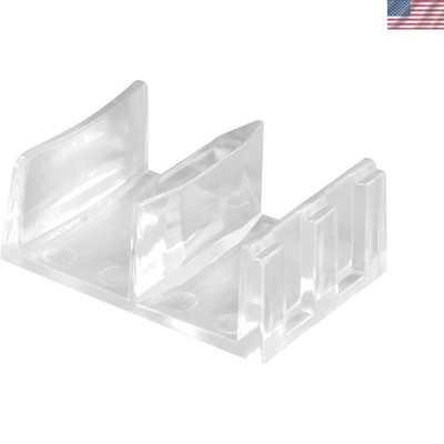 Reliable M 6058 Bottom Mount Shower Door Guides - 2 Clear Plastic Assemblies