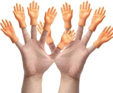 Eco-Friendly Tiny Hands Mini Finger Puppets - Perfect for Gags  Pretend Plays