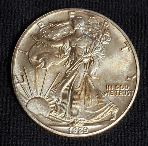 1989 American Silver Eagle 1 oz .999 Fine Silver Bullion Uncirculated