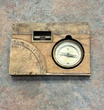 ANTICO TIPO LEITZ NON MARCATO 5" MINATORI/GEOMETRI LIVELLO, MIRINI, BUSSOLA!!!