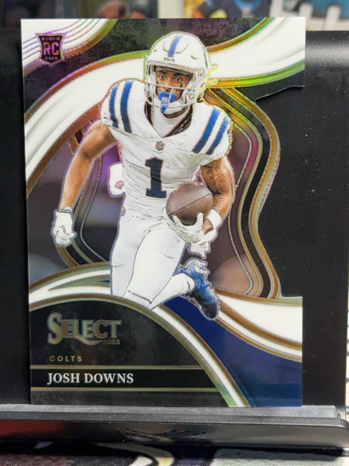 2023 Panini Select - Club Level Josh Downs #251 White Die Cut Prizm /199 (RC)