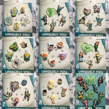Handmade 5 10 pack Peter Pan tinkerbell Fairy Pixie shoe charm set